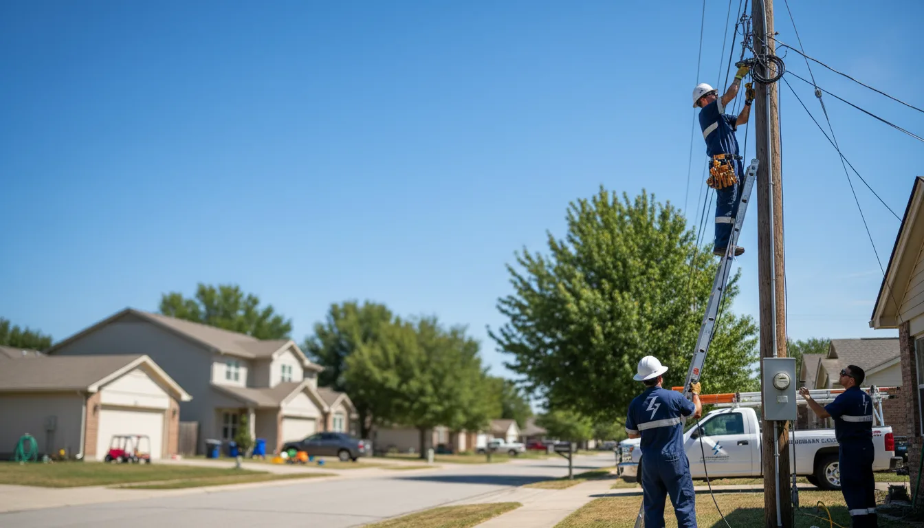 Residential electrician providing installation services in Huntley, WY